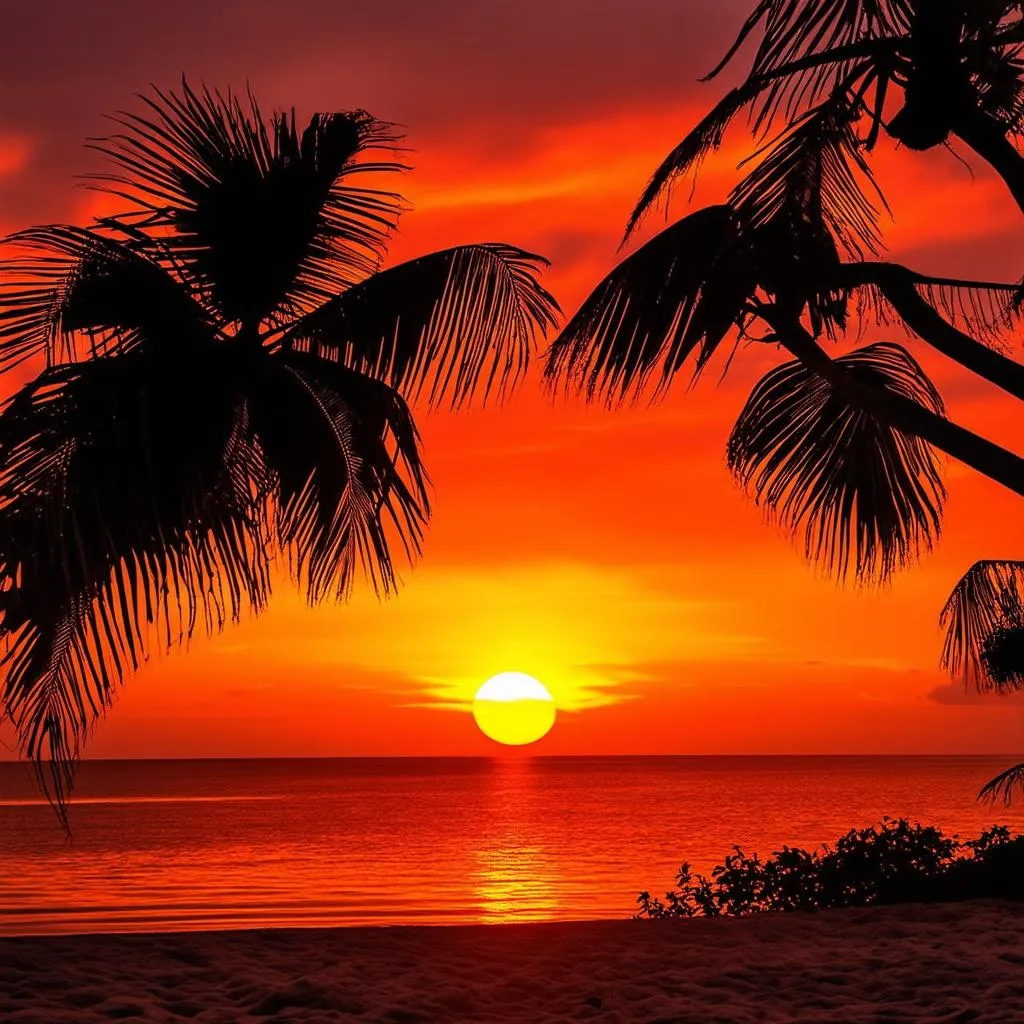 Fiji sunset